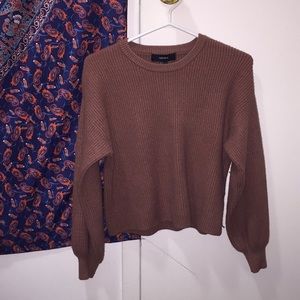 Worn - FOREVER 21 lantern sleeve sweater
